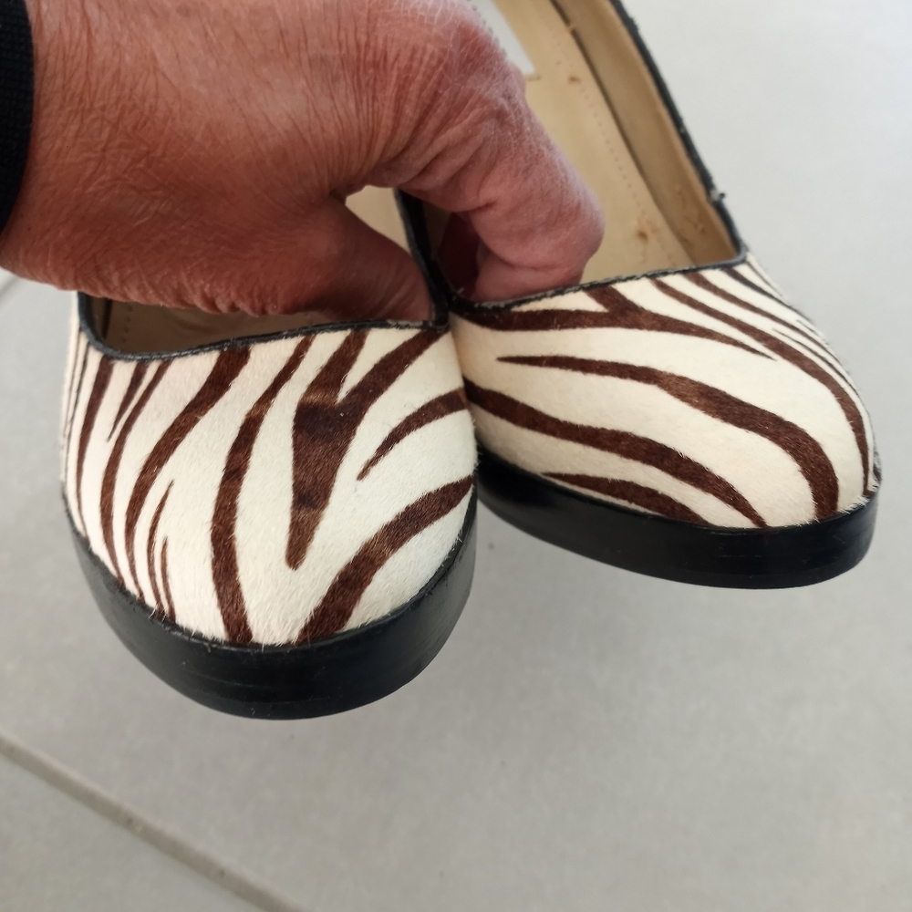 Steve Madden Rummble Calf Hair Zebra Print Heel - Picture 3 of 12